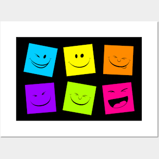 Happy Mood 6 face Posters and Art